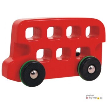 BAJO, Holzspielzeug, Bus Doppeldecker, gro�