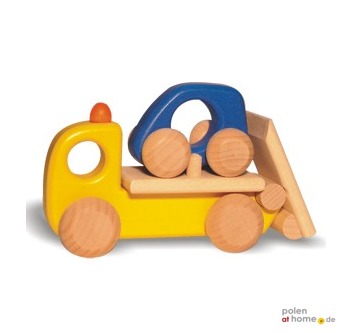 BAJO, Holzspielzeug, Abschleppwagen