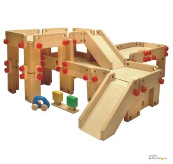 BAJO, Holzspielzeug, gro�e Garage, Parkhaus