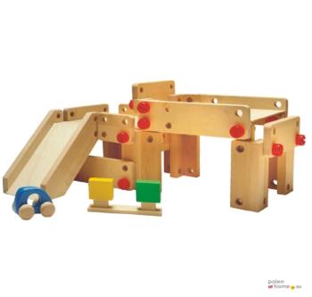 BAJO, Holzspielzeug, kleine Garage, Parkhaus