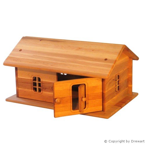 Holzhaus Drewart: Kleines H�uschen mit nat�rlichem Dach,