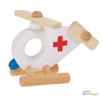 BAJO, Holzspielzeug, Hubschrauber - Ambulanz