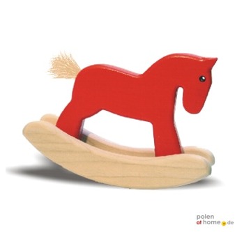 BAJO, Holzspielzeug, Schaukelpferdchen, rot