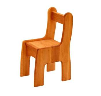 Puppenzimmer: Holzstuhl MINI