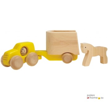 BAJO, Holzspielzeug, Toyota mit Pferd
