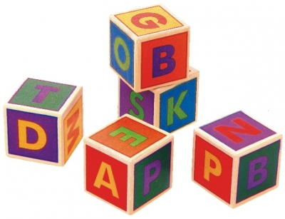 Lernspielzeug, BAJO Alphabet W�rfel (16 St�ck)